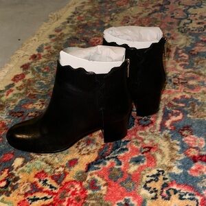 Lands' End Black Ankle Booties